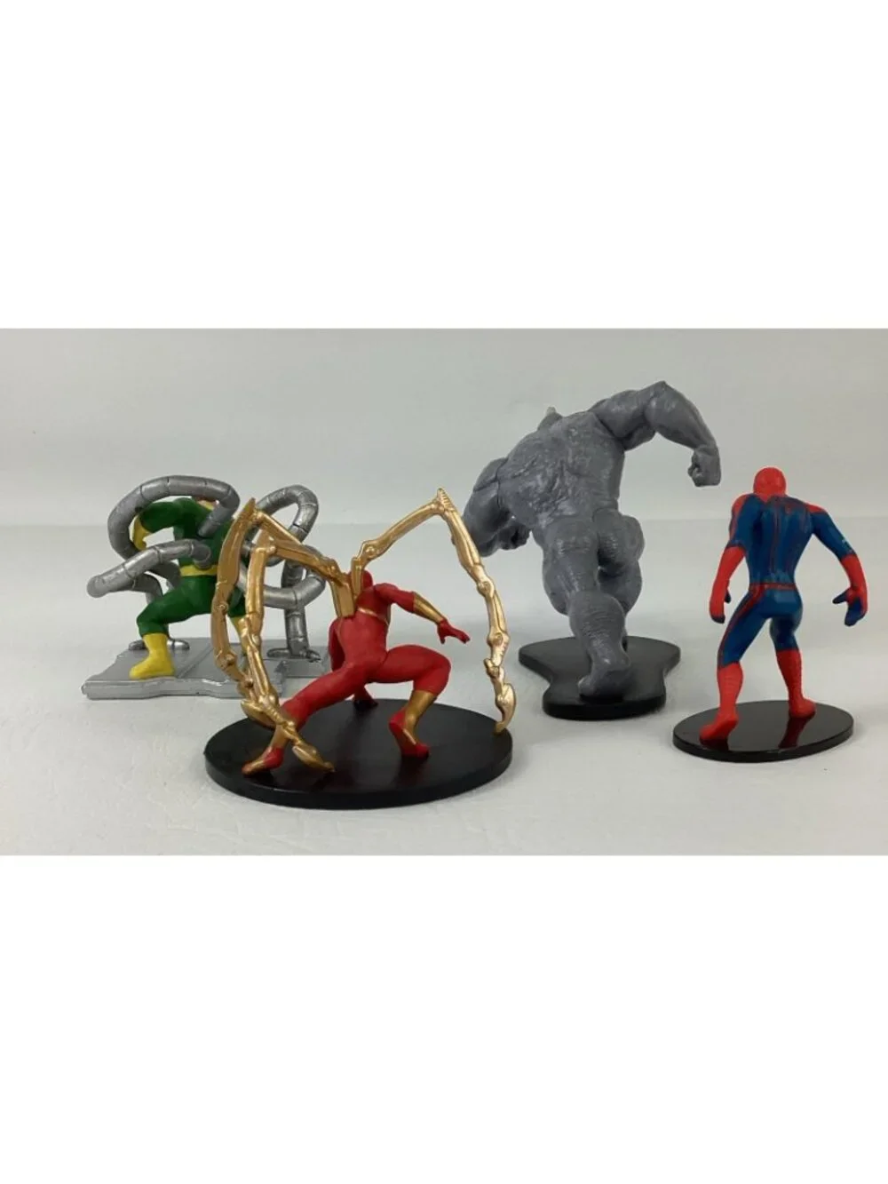 Marvel Spiderman Iron Spider Rhino Doctor Octopus Toy Figures Topper Bundle Lot